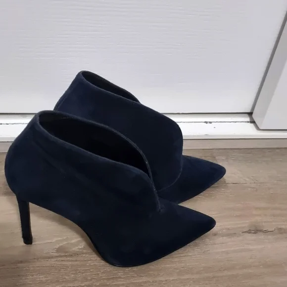 Navy suede high heels 👠 - Picture 3 of 6